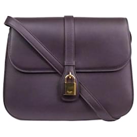 Céline-Purple Tabou medium leather crossbody bag-Purple