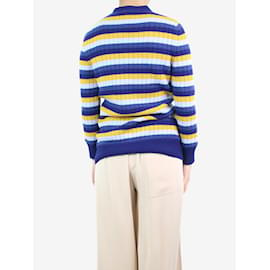 Gucci-Multicoloured striped wool and silk cardigan - size UK 6-Multiple colors