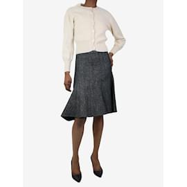 Céline-Grey A-line wool skirt - size FR 34-Grey