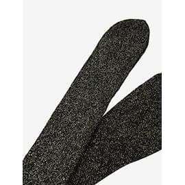 Chanel-Black glittery tights-Black