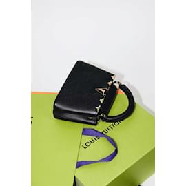 Louis Vuitton-Black mini Capucines bag-Black