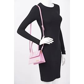 Jacquemus-Jacquemus Le Chiquito Moyen Pink Embossed Leather-Pink