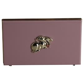 Charlotte Olympia-Charlotte Olympia Pandora Rabbit Zodiac Box Clutch in Pink Acrylic-Pink