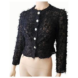 fine chanel jacket Black