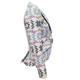 Autre Marque-Smythe Lilac Multi Quilted Cotton Blazer-Purple