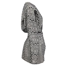 Autre Marque-Silvia Tcherassi Navy / Black Mosaic Tile Vogogna Jacket-Black