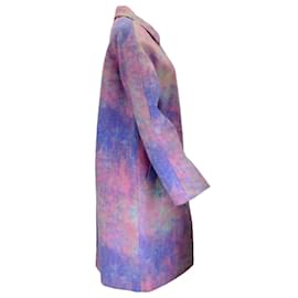 Autre Marque-Sies Marjan Abrigo de lana con forro de seda azul multicolor-Multicolor