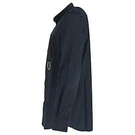 Givenchy-Givenchy Buttoned Pocket Shirt in Navy Blue Cotton-Blue,Navy blue