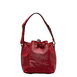 Louis Vuitton-Louis Vuitton Epi Petit Noe Leather Shoulder Bag M44107 in Good condition-Red
