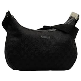 Gucci-GG Canvas Shoulder Bag 122790-Black