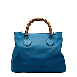 Gucci-Diana Bamboo Handle Bag 282317-Blue