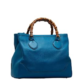 Gucci-Diana Bamboo Handle Bag 282317-Blue