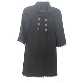 Chanel 2011A Byzance Coat Black