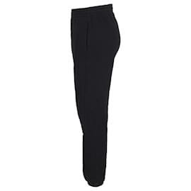 Anine Bing-Pantalones deportivos con logo estampado Anine Bing en algodón negro-Negro