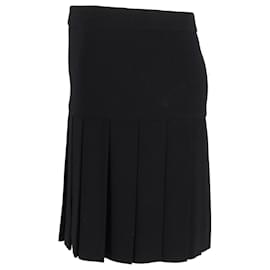 Joseph-Joseph Pleated Mini Skirt in Black Polyester-Black