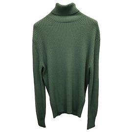 Rollkragenpullover aus Rippstrick von Tom Ford aus grünem Kaschmir Grün