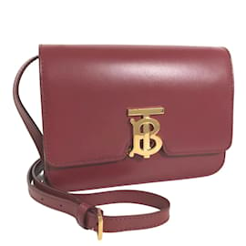 Burberry-Leather Crossbody Bag RT020452-Red