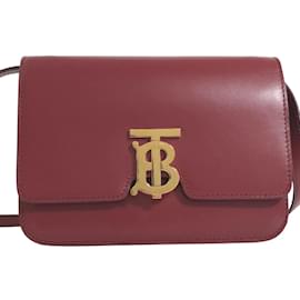 Burberry-Leather Crossbody Bag RT020452-Red