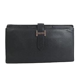 Hermès-Bearn Classic Wallet-Black