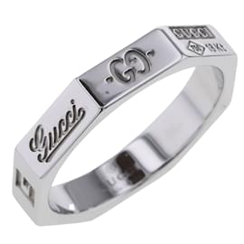Gucci-18k Gold Octagonal Ring-Silvery