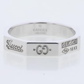 Gucci-18k Gold Octagonal Ring-Silvery