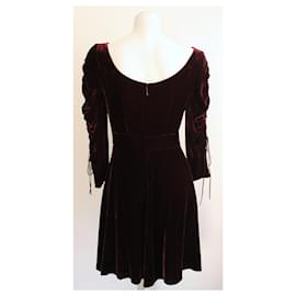 The Kooples-Burgunderrotes Samtkleid Bliss Velvet THE KOOPLES T. 36 fr-Bordeaux