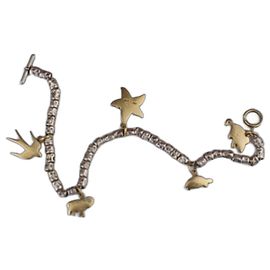 Dodo Pomellato Excepcional pulsera dodo de oro amarillo Plata Gold hardware