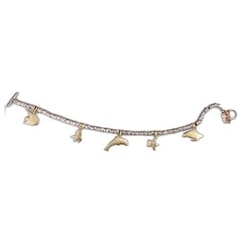 Dodo Pomellato Exceptional Sleep 6 gold charms 18k! Silvery Golden