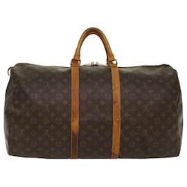 Louis Vuitton-Louis Vuitton-Monogramm Keepall 55 Boston Bag M.41424 LV Auth 53851-Monogramm