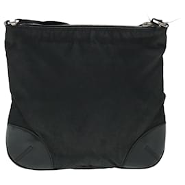 Prada-PRADA Shoulder Bag Nylon Black Auth ep1770-Black