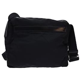 Prada-PRADA Shoulder Bag Nylon Black Auth 54764-Black
