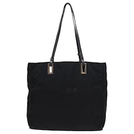 Prada-PRADA Tote Bag Nylon Black Auth 54859-Black