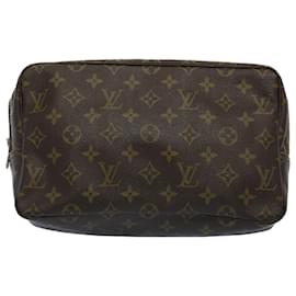 Louis Vuitton-Toilette Trousse Monogram Louis Vuitton 28 Pochette M47522 Auth LV 54924-Monogramme