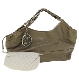 Chanel-CHANEL Chain Shoulder Bag Caviar Skin Brown CC Auth ar10150b-Brown