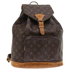 Louis Vuitton-LOUIS VUITTON Monogram Montsouris GM Backpack M51135 LV Auth 54000-Monogram