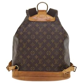 Louis Vuitton-LOUIS VUITTON Monogram Montsouris GM Backpack M51135 LV Auth 54000-Monogram