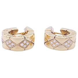 Chanel-Earrings Chanel, “Quilted” in yellow gold and diamonds.-Other