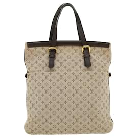 Louis Vuitton-LOUIS VUITTON Monogram Mini Franoise Hand Bag 2way Khaki M92209 LV Auth hk863-Khaki