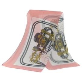 Hermès-HERMES BRIDES DE GALA Etole Soie Rose Auth 54056-Rose