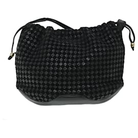 Bally-BALLY Shoulder Bag Leather Black Auth bs8280-Black