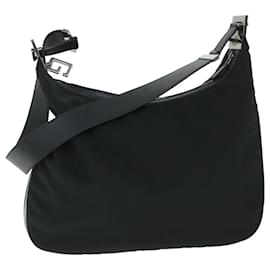 Gucci-GUCCI Shoulder Bag Nylon Black 001 3341 3444 auth 53692-Black