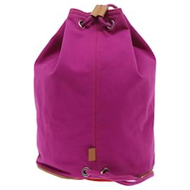 Hermès-HERMES Shoulder Bag Canvas Pink Auth bs8310-Pink