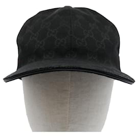 Gucci-Casquette GUCCI GG Canvas Web Sherry Line L Rouge Noir Vert 200035 Auth yk8647-Noir,Rouge,Vert