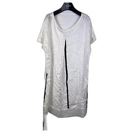Vestido de seda blanco Ann Demeulemeester Blanco