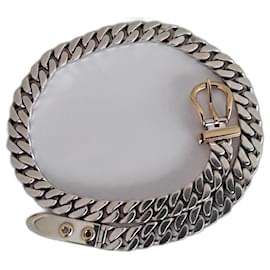 Hermès-belt necklace-Silvery