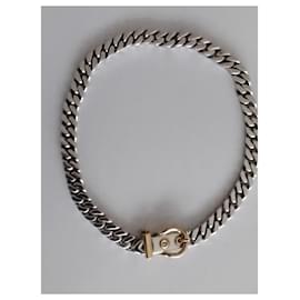 Hermès-belt necklace-Silvery