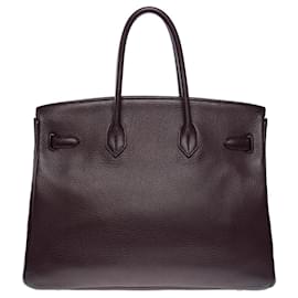 Hermès-Sac HERMES Birkin 35 en Cuir Violette - 101465-Autre
