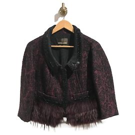 ROBERTO CAVALLI Jackets T.IT 40 Wool Dark red