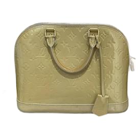 Louis Vuitton-LOUIS VUITTON Handtaschen T.  Lackleder-Beige
