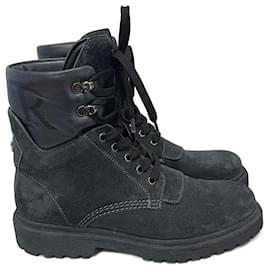 Moncler-MONCLER  Ankle boots T.eu 38 Suede-Black